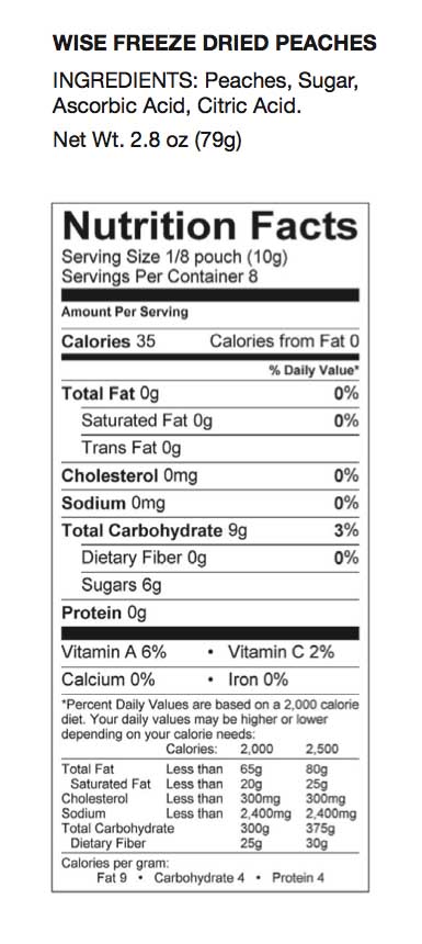 Wise Fruit & Snacks Supply - 120 Servings